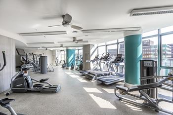 State-of-the-art fitness center with cardio theater & lounge area